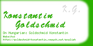 konstantin goldschmid business card